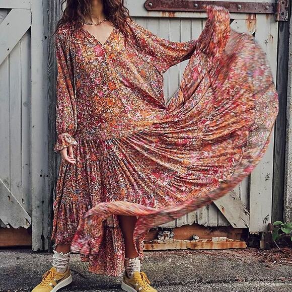 Exciting Feeling Groovy Maxi Dress Images
